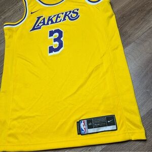 Nike NBA Anthony Davis #3 Lakers Jersey Gold Swingman Men’s 40 Small